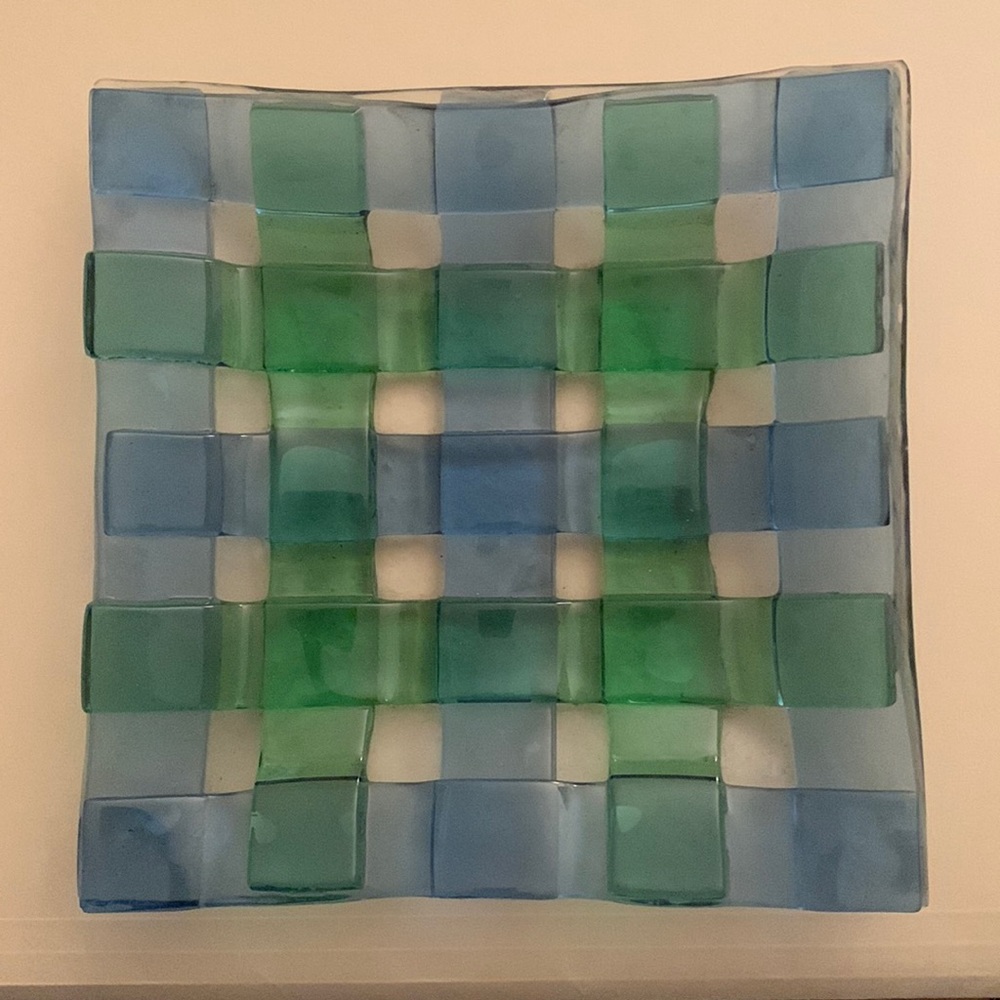 Hand Crafted Glass Accent Plate